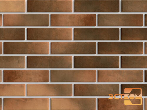 Фото — Купить клинкерные термопанели с плиткой Element Klinker Retro Brick Curry